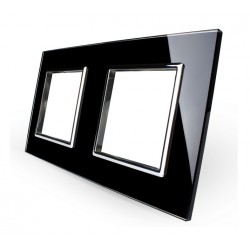 Rama din sticla pentru priza dubla Lightelle